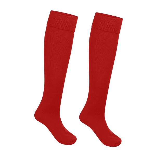 FootballSockOpenRed2Front